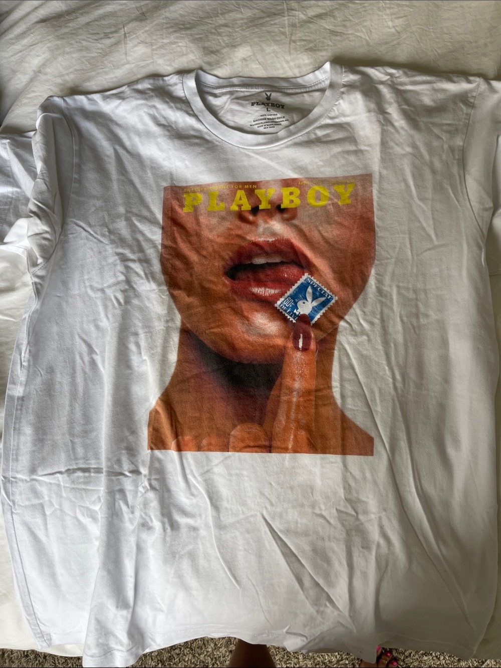 PLAYBOY White Graphic Tee